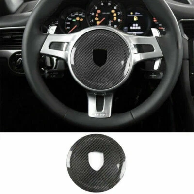 Отделка рулевого колеса из углеродного волокна для Porsche Cayenne Panamera 2010-16 Cayman 911 - Изображение 1 из 4