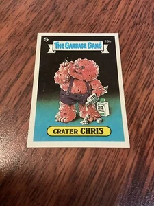 THE GARBAGE GANG SERIES 1 AUS #19b CRATER CHRIS 1985 REGINA TOPPS - Picture 1 of 2