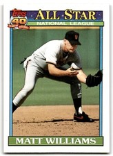 1991 Topps Baseball Card Matt Williams San Francisco Giants #399