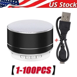 Lot Portable Bluetooth Speaker Rechargeable Wireless Stereo Bass USB/TF/FM Mode - Picture 1 of 14