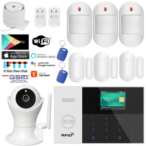 B01 TUYA APP WiFi GSM Wireless DIY Home Security Alarm Burglar System+IP Camera - Picture 1 of 22