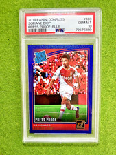 Sofiane Diop PSA 10 BLUE SPARKLE # 3/5 RATED ROOKIE CARD 2018 Donruss RC  MONACO