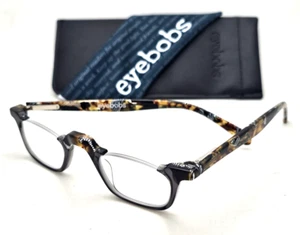 New Readers EYEBOBS Eyeglasses UNTAMED 3354 74 +1.00 Grey w/ Animal Print Frames - Picture 1 of 14