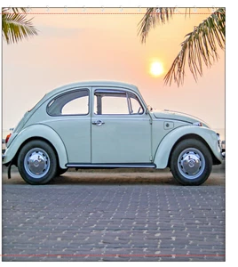 Car Fabric Shower Curtain Size 72 x 72 inch Bath Curtain - Picture 1 of 2