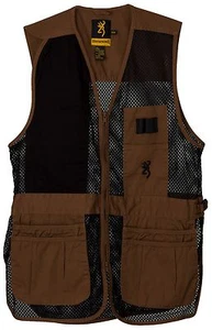 Browning Trapper Creek Mesh Shooting Vest Clay/Black 3050266802 Size - M - Picture 1 of 1