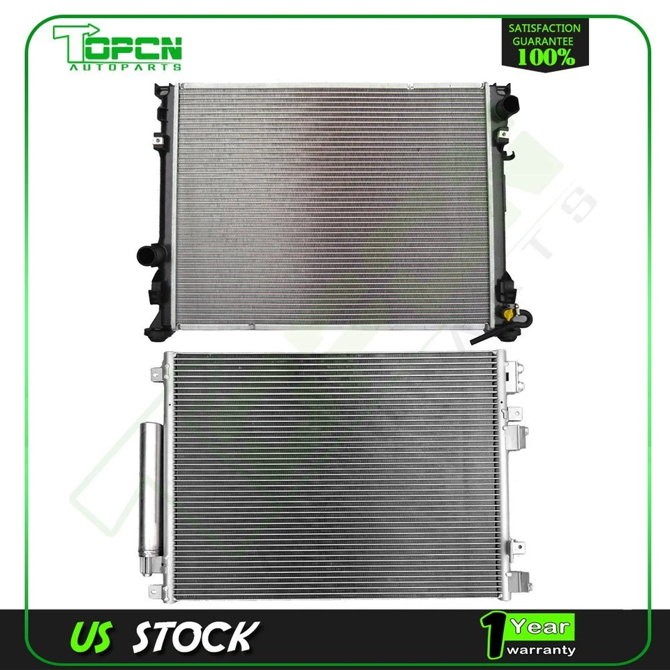 New Assembly AC Condenser & Radiator for 2005 2006 2007 2008 Dodge Magnum - Image 1 of 4