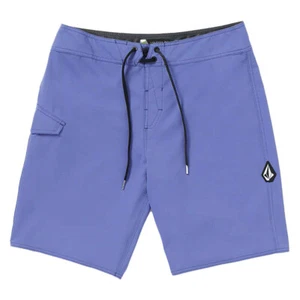 Volcom Men's Lido Solid Mod-Tech 20 Ballpoint Blue Trunks Boardshorts (BPB) - Picture 1 of 3