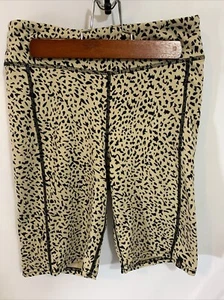 Volcom Womens Cheetah Print Athletic Shorts SZ M 8 Lived In Lounge - Picture 1 of 7
