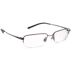 Nike Eyeglasses 4192 215 with Flexon Brown/Black Half Rim Metal Frame 53[]19 145 - Picture 1 of 8
