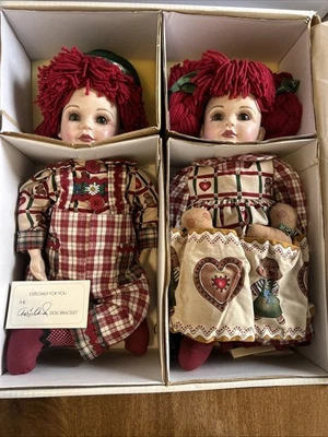 Brand New Marie Osmond Hansel and Gretel Twins Porcelain Doll Set Christmas Xmas - Image 1 of 4