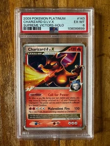 POKEMON TCG - SUPREME VICTORS - CHARIZARD G LV.X HOLO 143/147 - PSA 6 - Imagen 1 de 2