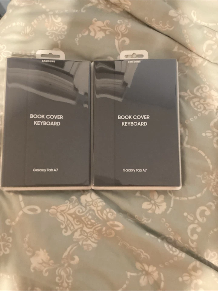 Funda libro original OEM Samsung Galaxy Tab A7 Lite gris oscuro tipo folio estuche soporte Foto 1 de 1