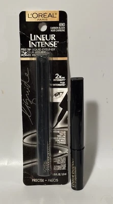 Loreal Lineur Intense Felt Tip Liquid Eyeliner, 690 Carbon Black, 0.05 fl oz-NEW - Image 1 of 4