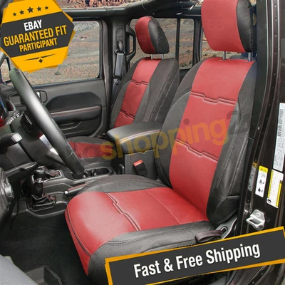Kit de cubierta de asiento Smittybilt 577130 GEN2 negro/rojo para Jeep Wrangler JL 2018-2023 Foto 1 de 4