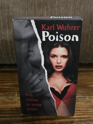 Poison VHS 2001 Kari Wuhrer Movie OOP Cult, Sexual, Vintage Horror, Artisan Tape - Image 1 of 4