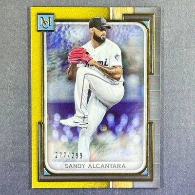 SANDY ALCANTARA 2023 TOPPS MUSEUM COLLECTION #15 GOLD (SP /299) MARLINS - Image 1 of 2