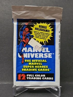 Impel Marvel Universe 1990 - Paquete sellado de fábrica sin abrir - 12 tarjetas Foto 1 de 4