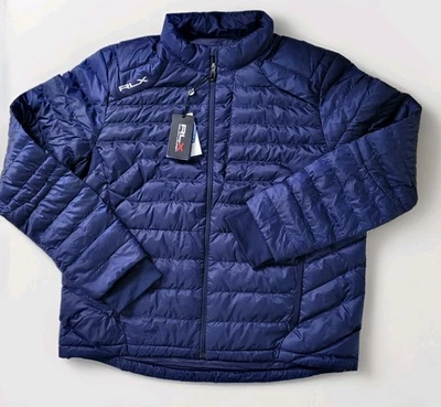 RLX Ralph Lauren Puffer Jacket Golf Jacket Packable Mens Size XL Navy - image 1 of 4