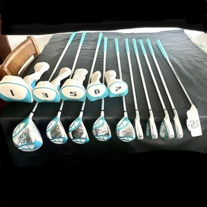 Lady Edge Left Handed Tour Golf Club Set 1 3 5 6 7 8 9 P S 01 - Picture 1 of 7