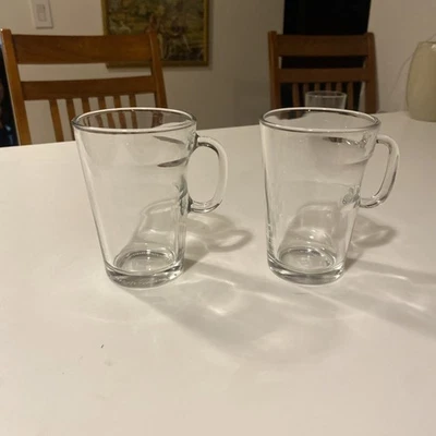 Caneca de chá de vidro temperado NESPRESSO View Collection Atelier Design conjunto com 2 - Imagem 1 de 4