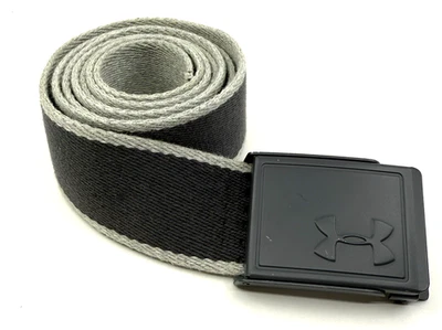 Cinturón de lona Under Armour para hombre talla única gris caminata al aire libre 49" Foto 1 de 4
