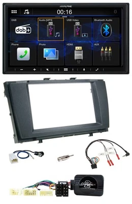 Alpine Bluetooth 2DIN Lenkrad DAB USB Autoradio für Toyota Avensis 2009-2011 - Bild 1 von 4