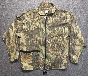 VTG Medium Liberty Realtree Camo Lightweight Over Shirt Hunting Jacket Full Zip - Picture 1 of 18
