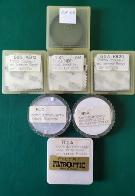 Lot de 7 filtres Photo Ø 49mm -OPTEX / HOYA / B+W - Image 1 of 4