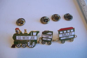 ~GO WITH JOE~PENNSYLVANIA LIONS 14~DALLAS 1985~ TRAIN LIONS PIN~ - Picture 1 of 2