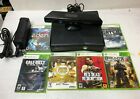 Xbox 360 S Model 1439 Console 4gb W/ 6 Games Kinect & Power Supply No Controller