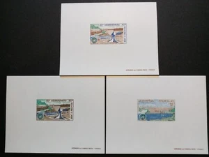 Laos Proof - Hydroelectric Dam Monument ECAFE Emblem Deluxe Sheets S228-9 C88 - Picture 1 of 4