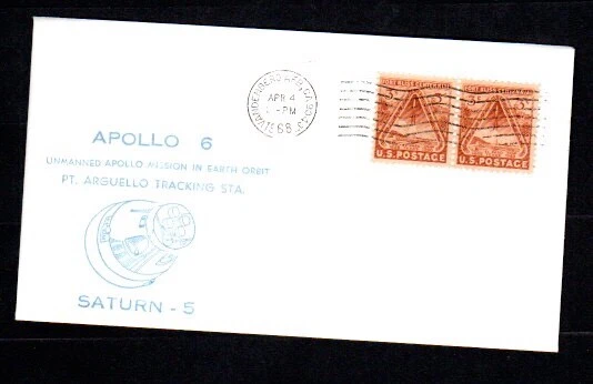 Apollo 6 launched 04/04/1968 @ CC, FL - Tracking cover from Vandenberg - Image 1 of 1