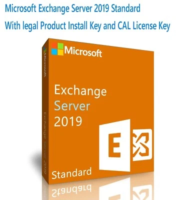Microsoft Exchange Server 2019 Standard w 100 CALs. Important Read Description - Image 1 of 3