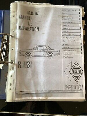 10)Manuel De Réparation RENAULT R. 1131 Du 5/1962 • 17€