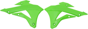 UFO KA04728#026 KÜHLERABDECKUNGEN KX85 KX-GRÜN KAWASAKI KX 85 II 19/16 2016 - Bild 1 von 1