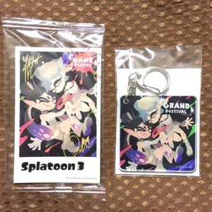Splatoon 3 Grand Festival Autographed Bromide Set & Acrylic Key chain set Rare - Picture 1 of 2