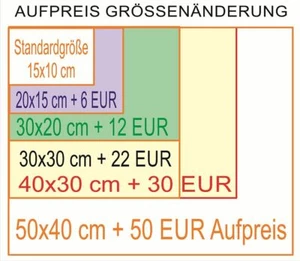 Option Schildvergrößerung von 15x10cm in 40x30cm - Picture 1 of 1