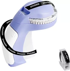 Purple Embossing Label Maker with 1 Label Tapes, 3D Embosser Handheld Label M... - Picture 1 of 8