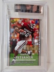 2007 Upper Deck Erstausgabe Adrian Peterson #104 BGS 9 NEUWERTIG Rookie RC - Bild 1 von 2