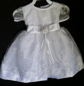 Baptism Gown,Christening Formal Dress,Flower Girl,Vestido Bautizo,Party favor,ni - Picture 1 of 7