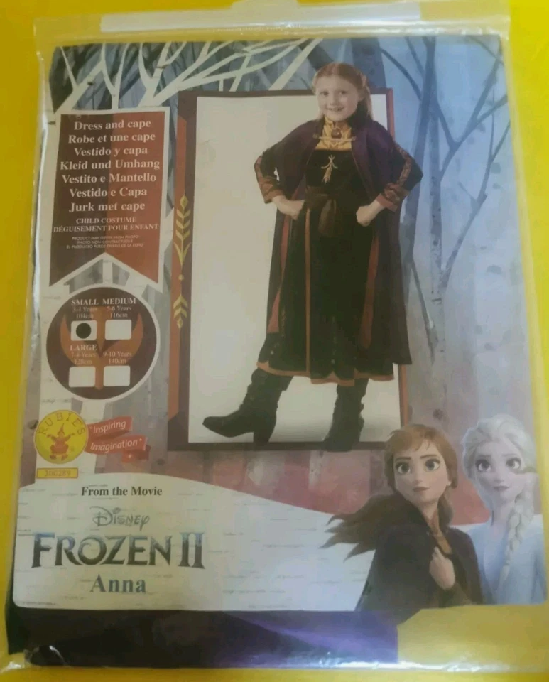 Disfraz Anna Forzen II Disney.  Talla 4 Años. - Imagen 1 de 1