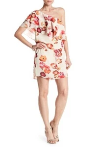 Haute Hippie one Shoulder Floral Ruffle Dress NWT MSRP $395 S - Picture 1 of 2