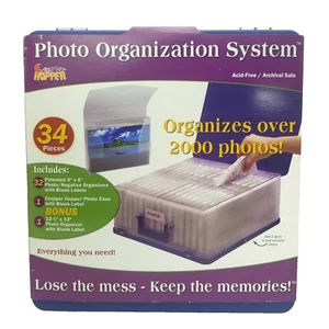 Cropper Hopper Photo Organization System Stores 2000 34 Piece New - Damaged - Picture 1 of 11