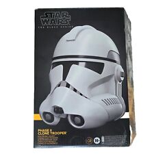 Star Wars The Black Series Phase II Clone Trooper Premium Electronic Helmet- NEW