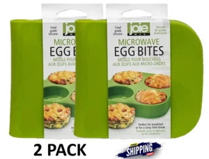 EVRI Joie Microwave Egg Bites Maker Silicone 4 Egg - New 2 Pack - Picture 1 of 3