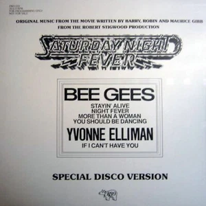 SATURDAY NIGHT FEVER SAMPLER / BEE GEES " STAYIN' ALIVE " / NIGHT FEVER + NEW 12 - Picture 1 of 2