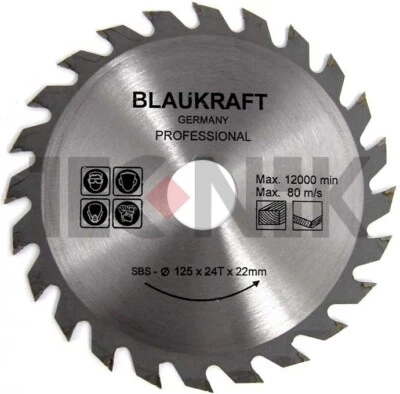 FALON TECH 115mm x 24T TCT Circular Wood Saw Blade 4.5" Cutting Disc For Wood & Plastic