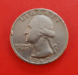 1967 Liberty Washington US Quarter Dollar Coin - Picture 1 of 12