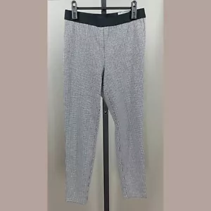 NEW Talbots Pants Womens 6 petite black white skinny houndstooth - Picture 1 of 10
