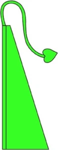 13ft Neon Green Wind Dancer Flag Green Solid Color Flag Bali Flag - Picture 1 of 1
